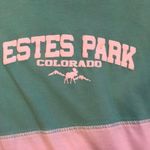 Estes Park Colorado Turquoise + White Jersey Green Size M Photo 2