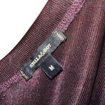 Stella & Dot  v-neck cap sleeved sheer top with black and gold cross back detail Photo 3