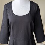 Boden Juliana Ponte Fit & Flare Dress Black Size 12 Photo 2