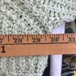 Free People Merry Go Round Crop Sweater Turtleneck Cable Knit Mint Green Medium Photo 8