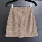 Brandy Melville  JOHN GALT Beige Plaid Mini Skirt Women’s One Size EUC Photo 2