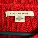 American Eagle Dreamspun Dolman Sleeve Red Knit Oversized Crewneck Sweater Photo 3