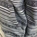 Thread & Supply Aztec Print Canvas Hooded Utility Jacket Black White Small White Photo 6