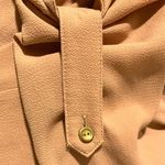 Haute Monde Cinch Tie Waist Shirt Dress M 3/4 Sleeve Easy Casual Flowy Clay Photo 6