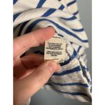 Alex Mill Women's Striped Raglan Long Sleeve Sweatshirt White Blue Size M Photo 7