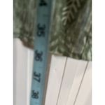 Seregenti Floral Chiffon Sheer 3/4 Sleeve Blouse Size 1X Slit Neck Pleats Button Green Photo 3