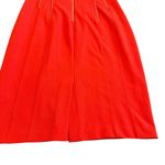 Calvin Klein  Bold Red Sleeveless Sheath Dress Gold Zipper Detail Size 8 Women's Photo 10