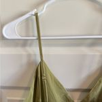 Lulus NWT Lulu’s Olive Green Cropped Dressy Tank Top Photo 3