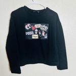 ZARA ‎ Black Graphic Sweatshirt Photo 4