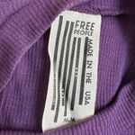 Free People  Purple Ribbed Muscle Tank Top Swing Boho Indie Eggplant Plum Medium Photo 5
