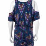 Mara Hoffman Dress M NWT Blouson Cold Shoulder Teepee Silk Printed Cocktail Photo 3