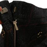 Coach  Women's 32 Horsebit Pocket Flare Trouser Pants Dark Plaid Wool Tweed‎ Photo 4