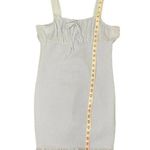 Sage  COLLECTIVE Womens Smocked Ruffle Mini Dress Light Blue Pleated Size 14 -NWT Photo 9