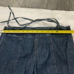 Calvin Klein Wide Leg Side Tie Denim Jeans 2 Boho 70s Look Festival Hippie EDM Photo 8