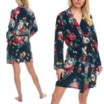 Johnny Was Evelyn Silk Sleep Robe Floral Print Cozy Size XS Photo 11