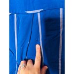 Madewell  Blue Striped Boxy Cotton Button Up Collared Neckline Shirt Size Small Photo 8