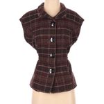 CAbi #691 Cinch It Up Wool Blend Tweed Vest Size Medium Photo 1