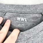 Madewell MWL Women's Oversized Crewneck Gray Long Sleeve Shirt Size XXS Photo 1