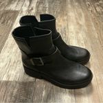 Zodiac Black Leather Ankle Boots Size 10 Photo 14