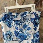 Commense Multi Floral Split Long Dress size L Blue Size L Photo 3
