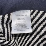 Veronica Beard Blazer Striped Zip-Up Jacket Size 0 Cotton Knit Navy Photo 7