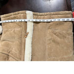 Wilson's Vintage Tan Suede Faux Shearling Lined Duffle Coat Jacket Warm Winter Size M Photo 9