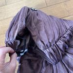 Bebe  strapless mini dress with embellishments ruching & tu;ip skirt size xs Photo 11