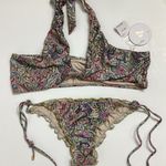 PilyQ New. PQ shimmer paisley bikini. D-cup/L-bottom. Retails $152 Photo 7