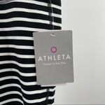 Athleta  Chaturanga Striped Capri Leggings Stripe Black & White Size XXS NWT Photo 6