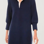 Pomander Place‎ by Tuckernuck Charlotte Terry Shirt Dress Navy/Cream Size Large Blue Photo 0