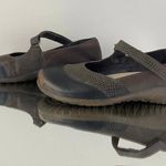 Naot Brown Croc Leather Luga Mary Jane Slip On Flats Photo 4