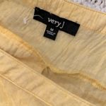 Very J Sunny Yellow V-Neck Blouse size medium Photo 3