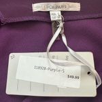 Lucy Paris NWT  Deep Rich Lavender Knit  Studded Rhinestone Detail Pullover Dress Photo 3