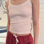 Brandy Melville Skylar Heart Lace Tank Japan Exclusive Tank Made in Italy Photo 0
