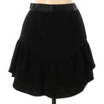 Saylor  Designer Black Tiered Ruffle Hem Party Mini Skirt Women’s Size Small S Photo 1