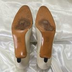 Salvatore Ferragamo Heels Beige Quilted Bow Size 10 Leather Classic Elegant Chic Photo 10