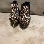 Clarks Leopard Print Ankle Boots Size 8 – Pointed Toe Slip-On Booties Photo 2