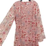 OLEG CASSINI Women Small To XL Pink Floral Sequin Lace Formal Long Gown Dress Photo 4