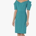 Trina Turk  Women's Poofy Sleeve Witty Dress, Teal Green, Size 4, NWT Photo 5