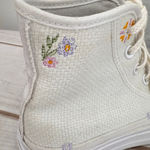 Converse  Chuck Taylor All Star Lift Platform High Top White Flower Embroidery 6 Photo 4