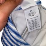 J.Crew New Textured Striped Bandeau Bikini Swim Bathing Suit Top Womens Size 2X Photo 5