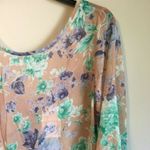 Sage NWT  medium floral see through top Photo 5