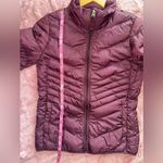 Abercrombie & Fitch  Women's Puffer Jacket Lightweight Down Insulated Maroon S Photo 7