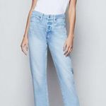 Good American NEW Good Boy Jeans in Blue456 Photo 0
