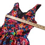 AQUA Size Small Bright Florescent Floral Flower Dress S Summer Chic Girly Cute Photo 3
