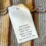 Nine West Cara Santana x Mockneck Sweater Tank L EUC Gray and Tan Photo 3