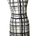 J. McLaughlin  Devon Plaid Sleeveless‎ Sheath Dress Size XS Stretch Office Retro Photo 0