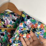 Walter Baker Thea cropped long sleeves fiesta floral green pink shirt Size L Photo 3