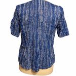Anthropologie Maeve blue white blouse size US 0 OB482365 Photo 3