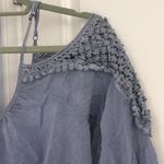 Andrée Andree blue cold shoulder top Photo 3